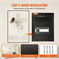 thumbnail image 6 of 1.7 Cub Depository Safe, Deposit Safe with Drop Slot, Electronic Code Lock and 2 Emergency Keys, 17.71'' x 13.77'' x 13.77'' Business Drop Slot Safe for Cash, Mail in Home, Hotel, Office, 6 of 11