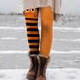 thumbnail image 5 of YDFCWXW Leggings for Women High Waist Halloween Printed Party Stretch Pants Streetwear Funny Fall Winter Skinny Pants Orange, S, 5 of 8