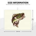 thumbnail image 2 of Cauagu Largemouth Bass Fish (3) Dish Drying Mat,24*18 inch Absorbent Dish Drainer Kitchen Counter,Dish Drying Pad for Countertops,Sinks,Draining Racks, 2 of 7