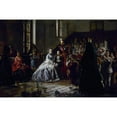 thumbnail image 3 of Auguste Victor Pluyette 24x17 Black Modern Framed Museum Art Print Titled - The Emperor, the Empress and the Imperial Prince Visiting an Asylum Room in Fontainebleau (1867), 3 of 5