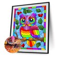 thumbnail image 1 of Cuadros Decorativos Rainbow Owl 5D DIY Diamond Painting Kits Full Round Drill Wall Decor (sz2218) Likrtyny embutido en tela, 1 of 8