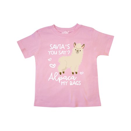 

Inktastic Savta s You Say Alpaca My Bags Gift Toddler Boy or Toddler Girl T-Shirt