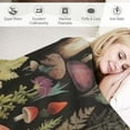 thumbnail image 3 of ARISTURING Mushroom Throw Blanket Flannel Super Soft Warm Blankets Home Decor All Season for Bedroom Couch Living Room, 3 of 6