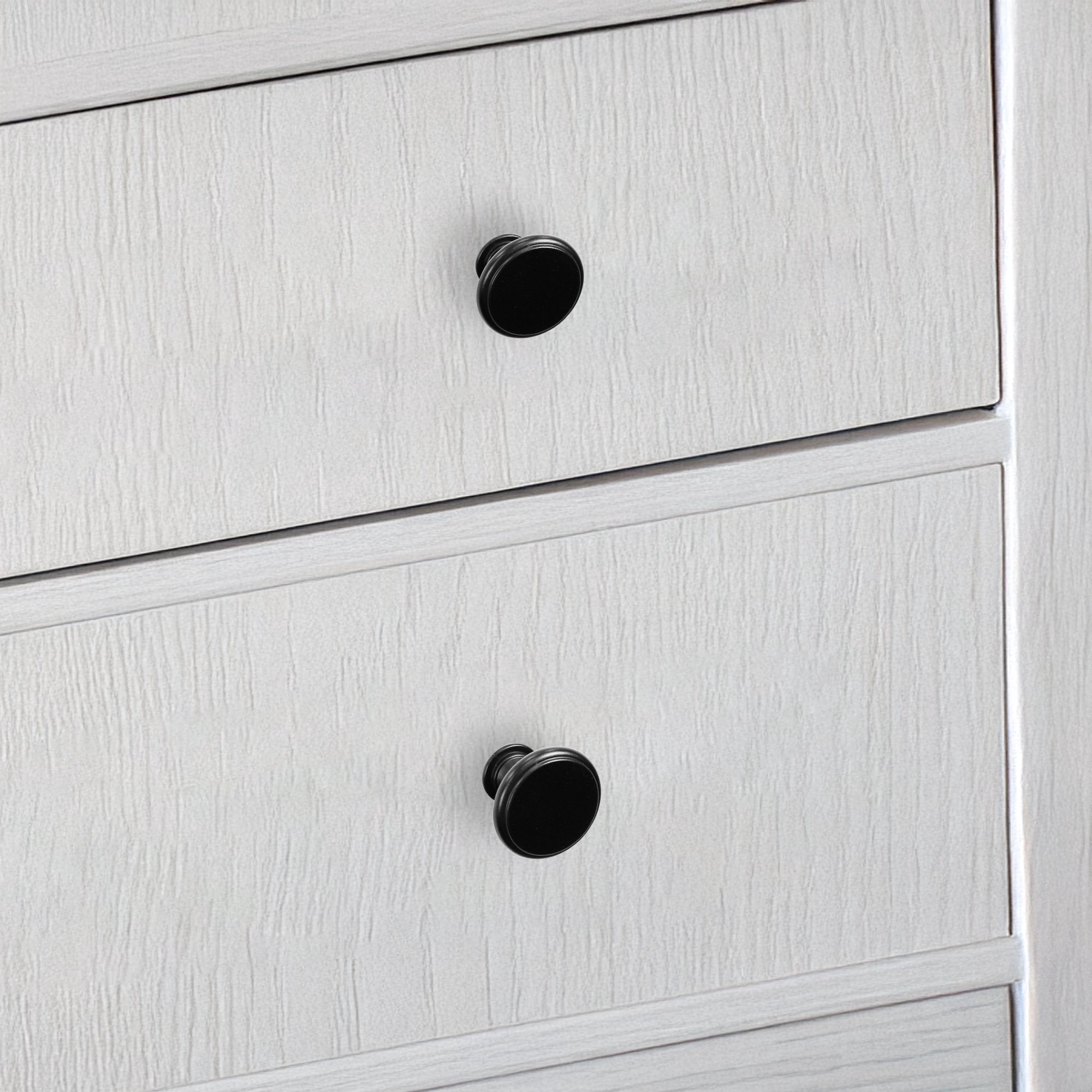 Lumi Home Furnishings Cabinet Knob Classic Matte Black 8-Pack