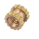 thumbnail image 4 of M2 Brass Cylinder Knurled Round Molded in Insert Embedded Nuts (M2*4*3.5; 100pcs), 4 of 5