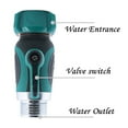 YruYptpaln Garden Hose to Shut Off Connect Outside Spigot Friendly