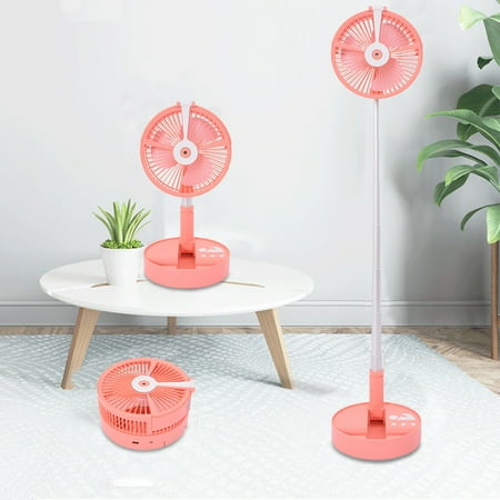 

Christmas Gift Folding Pedestal Stand Fan Mini Telescopic Fan USB Rechargeable Table Floor Fan