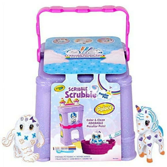 Crayola Scribble Scrubbie Peculiar Pets Palace Playset Unicornio y Yeti