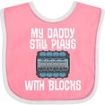 thumbnail image 3 of Inktastic Mechanic Dad Funny Auto Boys or Girls Baby Bib, 3 of 4