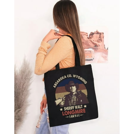vintage Absaroka Co Wyoming Sheriff Walt Longmire I Am 911 Vintage Classic Tote Bag-TH38501