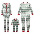 thumbnail image 1 of Ensemble de Pyjamas de Noël Assortis pour la Famille Femmes Enfants Grenouillères à Rayures Vertes Vêtements de Nuit de Noël Pyjamas PJs, 1 of 7