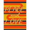 thumbnail image 3 of Prime, Marcus 12x14 Black Modern Framed Museum Art Print Titled - Peace And Love 1, 3 of 5