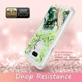thumbnail image 5 of LG Harmony 4 Case, LG Xpression Plus 3 Case, LG Premier Pro Plus Case, Rosebono Hybrid Bling Glitter Sparkle Epoxy Graphic Marble Armor Case for LG Harmony 4 (Green), 5 of 5