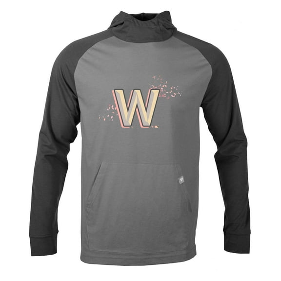 Men's Levelwear  Gray Washington Nationals City Connect Uproar Core Logo Pullover Hoodie