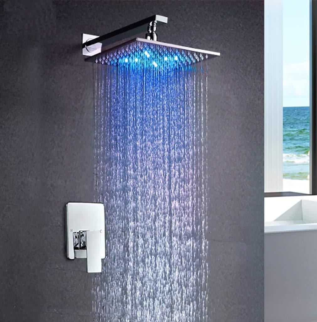Cascada Luxury 10" Square Wall Mounted Thermostatic Shower System With