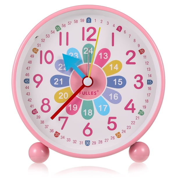 Wosthever Reloj despertador de Metal, reloj despertador silencioso de amplia aplicación a prueba de arañazos para niños Decoración del hogar F271A-4 pulgadas