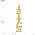 thumbnail image 3 of Finest Gold 10K Yellow Gold 5-Letter Talking Charm, 3 of 3