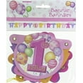 thumbnail image 2 of Partypro 23906 First Birthday Girl Jointed Banner, 2 of 2