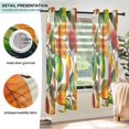 thumbnail image 3 of Yayeee Window Curtains Light Filtering 63"x42" Grommet Panel Pair Home Living Room Decor, Beige Leaves, 3 of 7