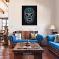 thumbnail image 3 of Cuadro Decorativo El Santo Arte Huichol Canvas Arte Mexicano Moderno Listo para Colgar Maxigráfica Shop  Cuadro Cultural Dia de Muertos, 3 of 6