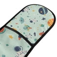 thumbnail image 4 of Yayeee Double Oven Mitt Kitchen Heat Resistant Baking 35" x7" Quilted Glove, Space Patterns, 4 of 6