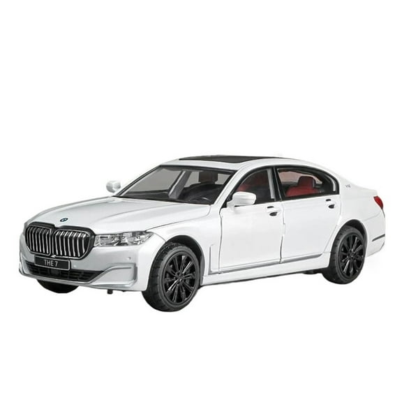 CHUNYAN 1/24 BMW THE 7 760Li Miniature Diecast Toy Car Vehicle Model 1:24 Pull Back Sound & Light Doors Openable Collection Gift Kid