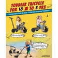 thumbnail image 2 of Empuñadura de triciclo RIDYEE 2 en 1 para niños pequeños, gris, 2 of 7