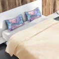 thumbnail image 5 of Yayeee Pillowcase Queen Size Set of 2 Satin Wrinkle Resistant Envelope Pillow Case, Pink Marble Pattern, 5 of 8