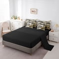 thumbnail image 3 of Catabedysis Rustic Camping 7 Pieces Full Size Bedding Sets,Camper Tent Print Full Size Bed in a Bag For Boys,Brown Beige,Black Reversible, 3 of 7