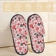 thumbnail image 2 of Balery Cute ladybugs red Pantuflas de Casa de Felpa Silenciosas con Diseño Estampado, Zapatillas Cómodas Antideslizantes de Algodón para Interior-Large, 2 of 8