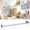 A, variant on 30cm Non Drilled Stainless Wall Mounted Kitchen Utensil Rack, 304 Stainless Steel Kitchen Rail with Hooks, Utensil Hanging Rack Wall Mounted, Pots and Pans Hanging Rack 1 Pack