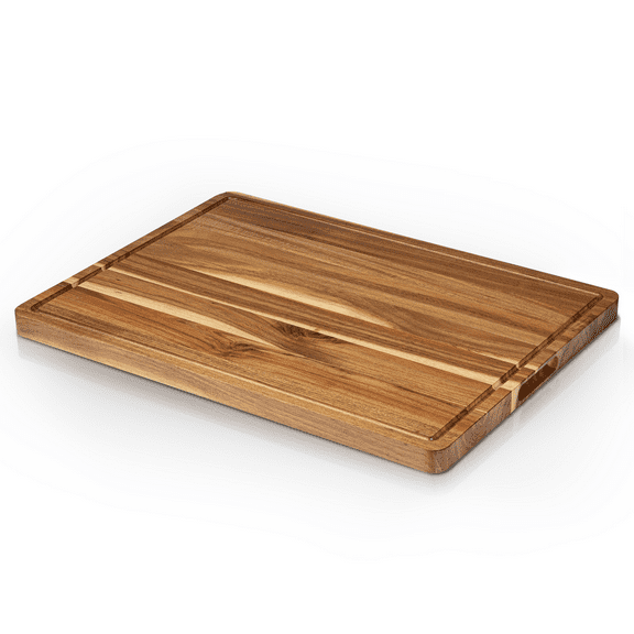 Roromall 1.5" Thick Acacia Wood Cutting Board, 20" x 15" Chopping Board for Kitchen, with Juice Groove and Handle, Charcuterie Boards, Reversible