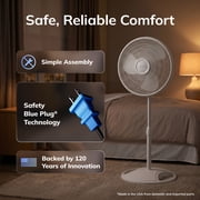 Lasko 16 3-Speed Oscillating, Adjustable Height, Pedestal Fan S16200