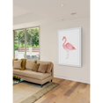 thumbnail image 3 of "Pale Pink Flamingo" Framed Painting Print, 3 of 4