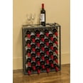 thumbnail image 6 of Mango Steam 32 Bottle Wine Rack with Glass Table Top, Black, 6 of 11