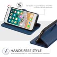 thumbnail image 5 of TUCCH iPhone 8 Plus Case, Premium Leather 7 Plus Wallet Folio Case Cover with ID Card Slots Magnetic Closure Flexible, 5 of 5