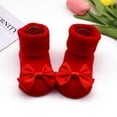 thumbnail image 2 of Kids Socks Winter Warm Socks Toddlers Boys Girls Children Bowknot Princess Socks Floor Socks + 1Pc Bow Hairband Girls Toddler, 2 of 5