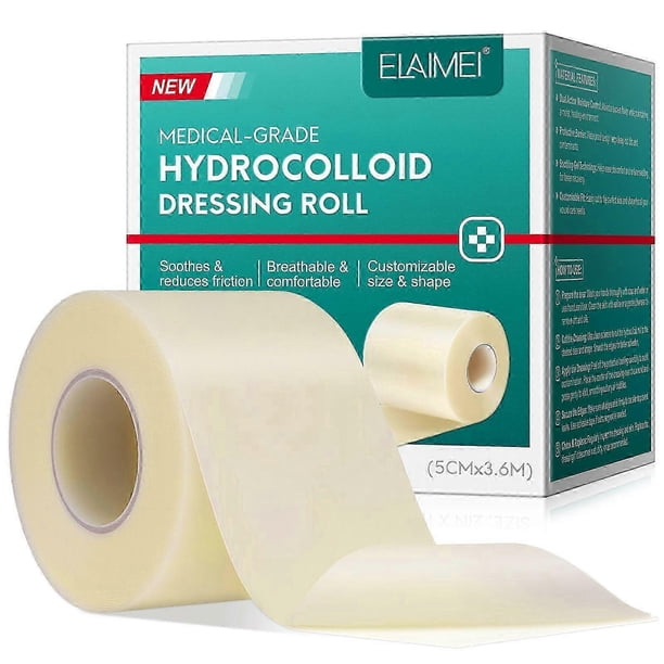 Hydrocolloid Roll For Wound Care, Cuttable Hydrocolloid Bandages, Waterproof Flexible Wound Dressing Roll, Hydrocolloid Tape Roll, Ultra Absorbent