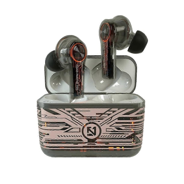 Wireless Bluetooth earphones TWS earphones 5.0 gaming stereo black technology transparent Bluetooth earphones