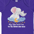 thumbnail image 4 of Inktastic My Opa Loves Me to the Moon and Back Elephant Family Boys or Girls Baby Bodysuit, 4 of 5