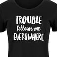 thumbnail image 3 of Instant Message - Trouble Follows Me Everywhere - Women's Any Way Dress, 3 of 7