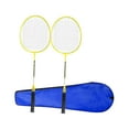 thumbnail image 4 of LOVIVER Ensemble de 2 Raquettes de Badminton Volant de Badminton pour Couples Débutants Plage Jaune, 4 of 8