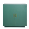 thumbnail image 2 of Cat Litter Box Enclosure,31.5 in Hidden Litter Box Cabinet,Wooden Indoor Cat Washroom with Ventilated Holes,Double-Door Kitty Pet House Furniture,End Side Table Fit Most Litterboxes, 2 of 6