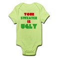 thumbnail image 1 of CafePress - Your Christmas Sweater Is Ugly Infant Bodysuit - Baby Light Bodysuit, 1 of 1