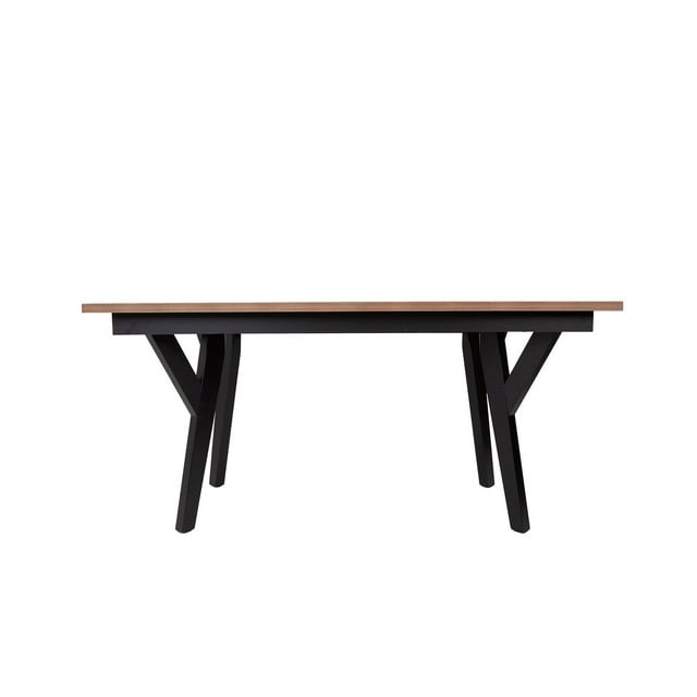 Mesa de Comedor Lior Nogal y Negro - Kessa Muebles