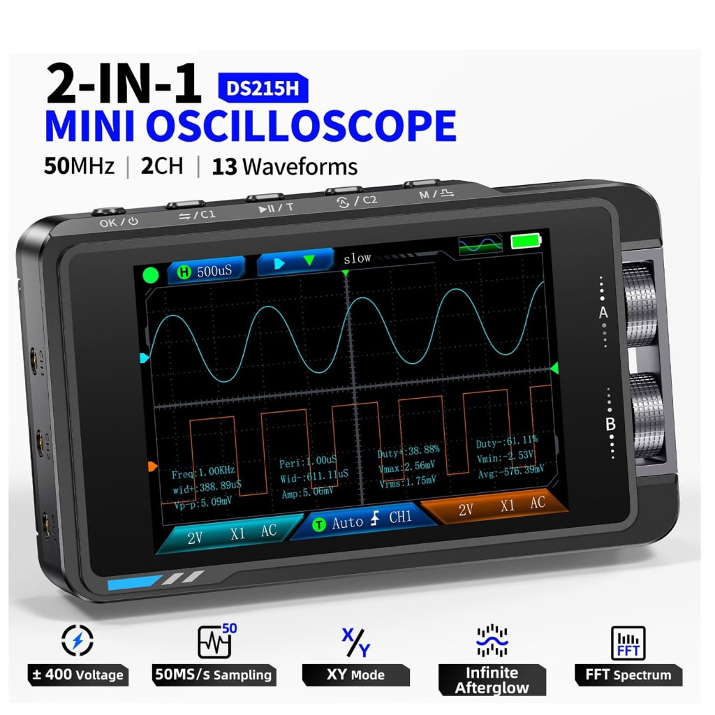 Jesscasday DS215H Oscilloscope Electronic Repair Tool for Engineers and DIY Enthusiasts