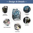 thumbnail image 5 of PVC Transparent Backpacks Clear Backpack for Travel and Outings Abstract Turtle Pattern, 5 of 7