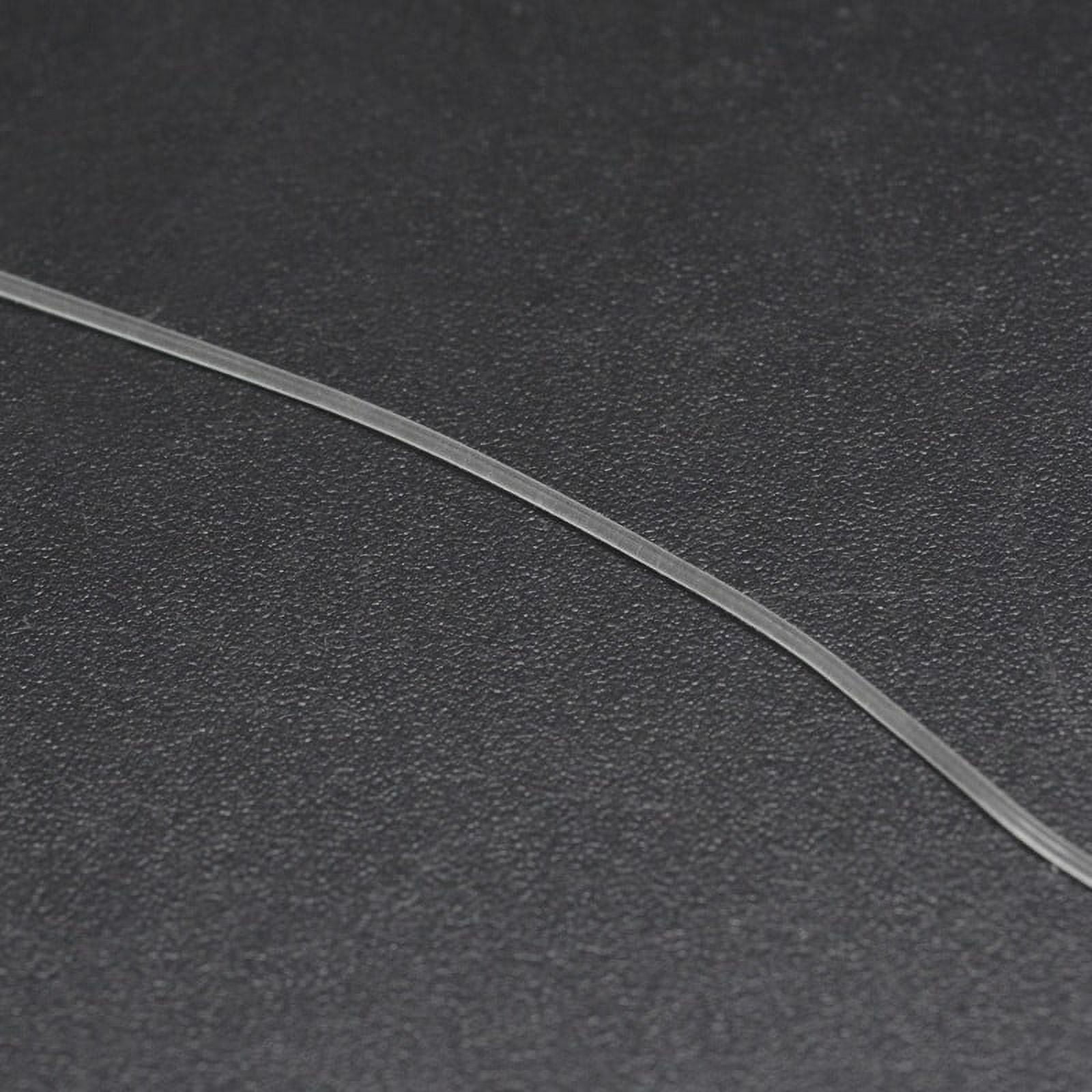 1roll Flat Elastic String Elastic Beading Thread for Stretch Bracelet Making Clear 0.7mm about 1093.61 yards(1000m)/roll