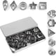 thumbnail image 1 of 30PCS Cookie Cutters,Small Molds Clay Cutters,Stainless Steel Mini Cookie Cutters DIY Baking Pastry Cutters, 1 of 5