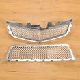thumbnail image 2 of New Chrome Front Upper & Lower Grille for Cadillac CTS CTS-V 2009-2014 Honeycomb, 2 of 4